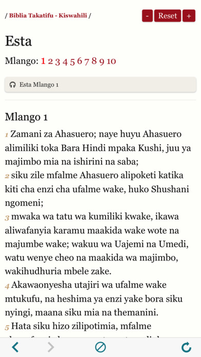Biblia Takatifu : Bible in Swahili Audio book screenshot 4