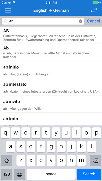 English German Dictionary Offline & Pronunciation screenshot 2