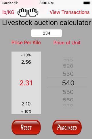 Livestock Auction Calculator screenshot 2