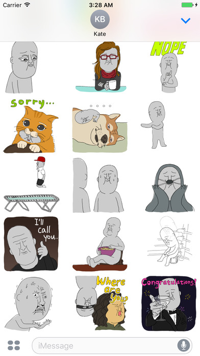 Grayman - Funny Scenes (Animated Stickers) screenshot 4