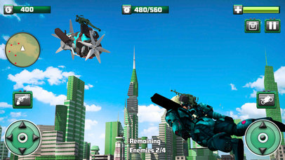 Flying Monster Hero Bike Transformation screenshot 4