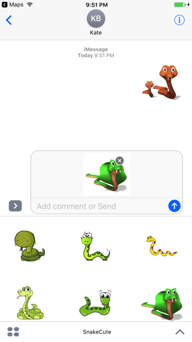 SnakeCute - Emoji and Stickers screenshot 2