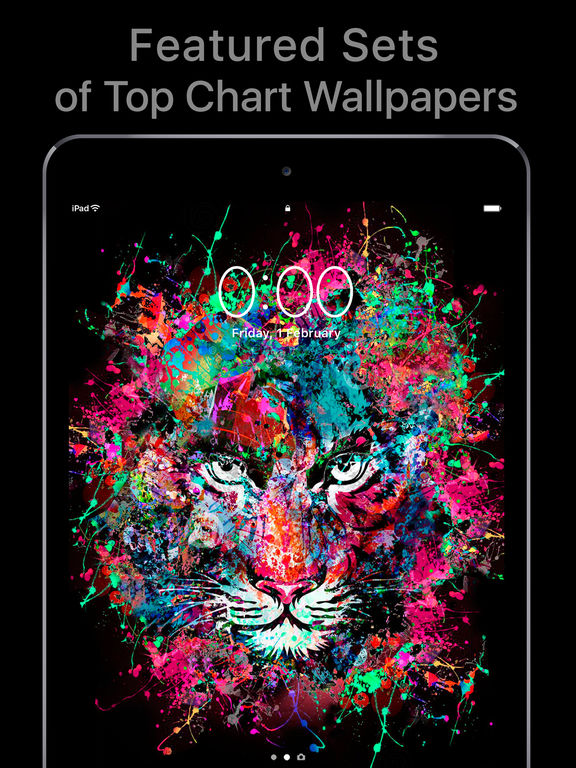 Screenshots of Featured of Wallpapers Cool Backgrounds and Themes for iPad