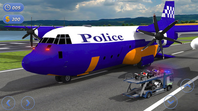 Police Plane Transporter: Moto - Pro screenshot 4