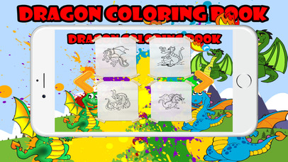 Dragon Coloring Book For Kids Tolders screenshot 2