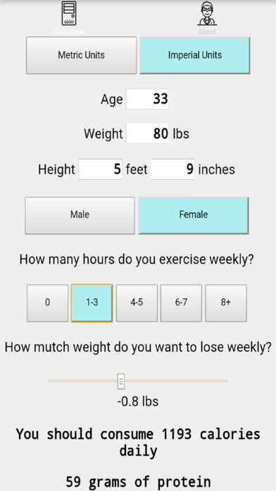 Nutrition Calculator screenshot 4