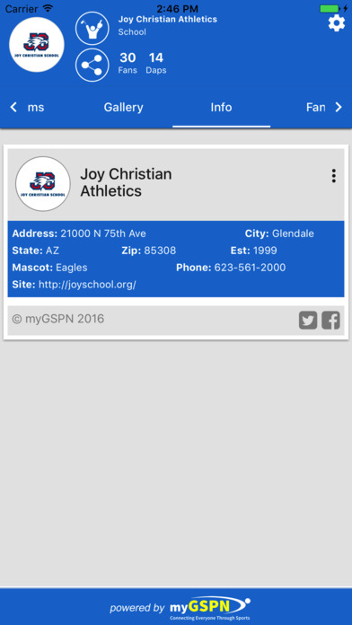 Joy Christian Athletics screenshot 4