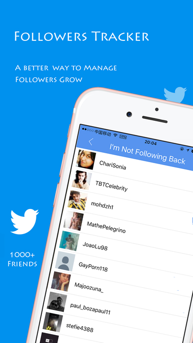 Followers Tracker - Followers + Likes  for twitter screenshot 2