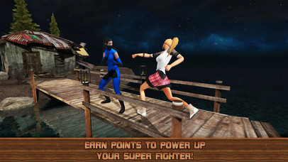 Anime Girls Ninja Kungfu Fighting 3D screenshot 2