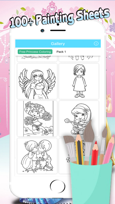 Princess Coloring Drawings Book For Kid screenshot 4