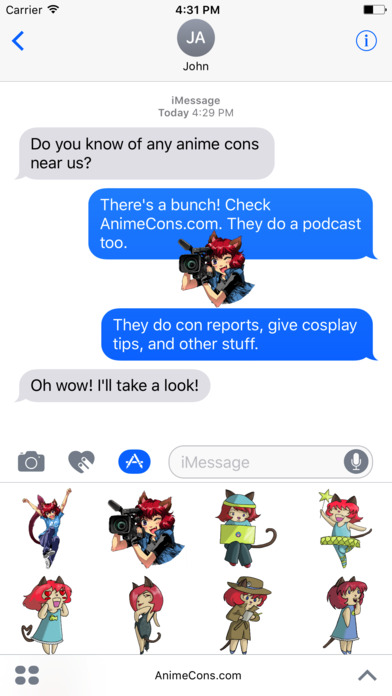 AnimeCons.com Stickers screenshot 3