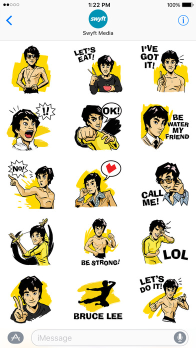 Bruce Lee Stickers for iMessage screenshot 3