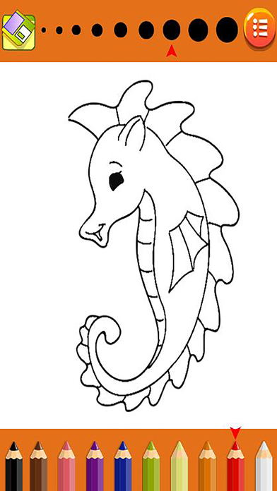 Learning Aquatic Animal Coloring for kids screenshot 4