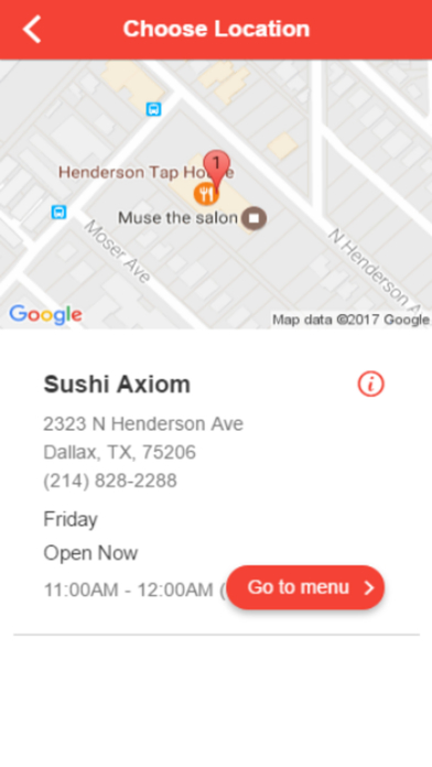 Sushi axiom screenshot 2