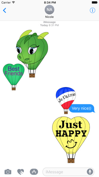 The Air Balloons Stickers screenshot 2
