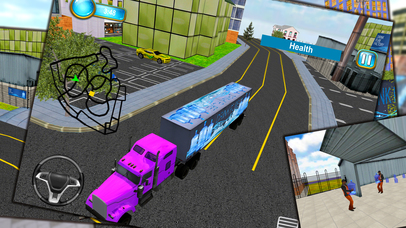 Mineral Water Transporter - Truck Drive Simulator screenshot 2