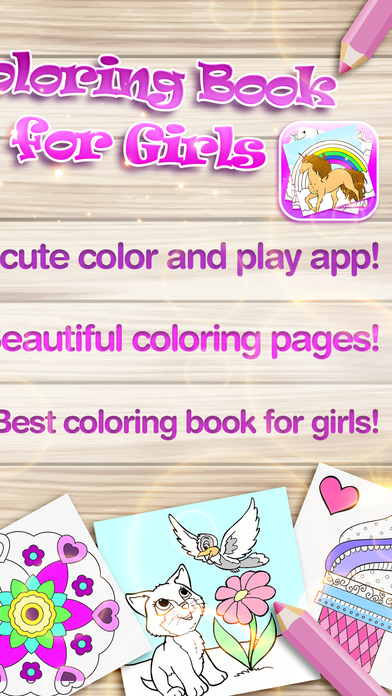 Coloring Book For Girls – New Kids Paint.ing Games screenshot 2