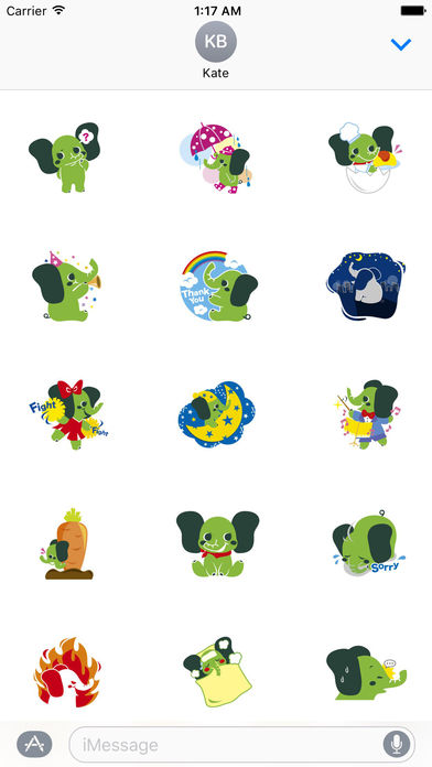 Colorful Elephant Sticker screenshot 2