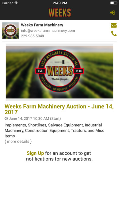 Weeks Farm Machinery screenshot 3