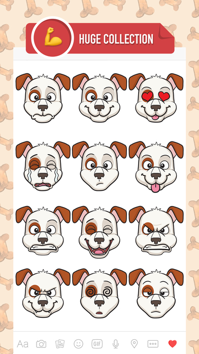 DogMoji - dog emoji & stickers for iMessage screenshot 2
