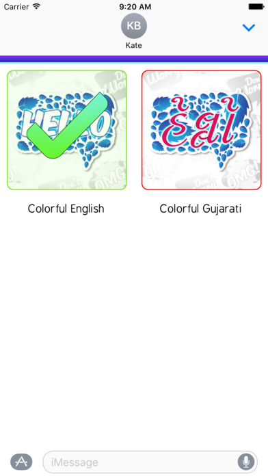 Colorful Word Stickers Multiple Language screenshot 2