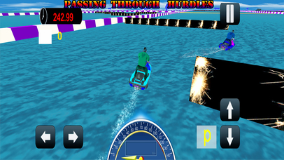 Floating Water Power Boat Racing Simulator in Sea screenshot 4