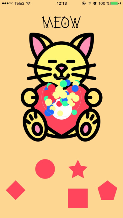 MEOW - learning shapes - kids & toddlers game screenshot 2