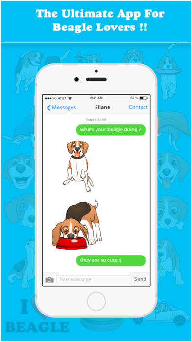 BeagleMoji - Cute Beagle Emojis & Stickers screenshot 3