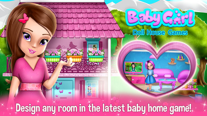 Baby Girl Doll House Games – Virtual Dream Home screenshot 2