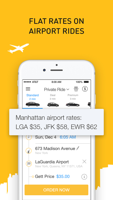 Screenshots of Gett - NYC Black Car for iPhone