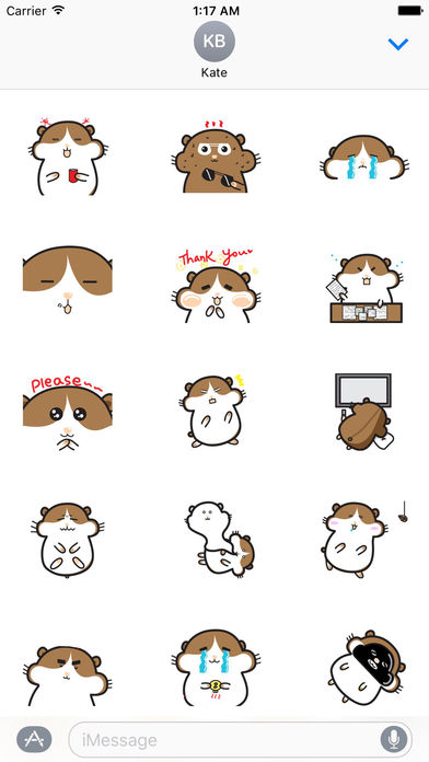 Cute Hamster - Hamsmoji Sticker screenshot 2