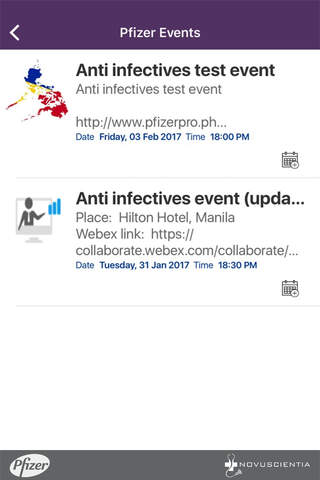 Pfizer NOVUSCIENTIA screenshot 3