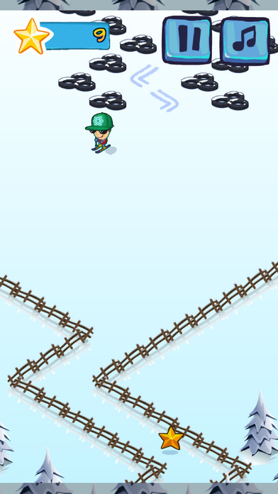 滑雪高高手 - 比较简单的滑雪游戏 screenshot 3