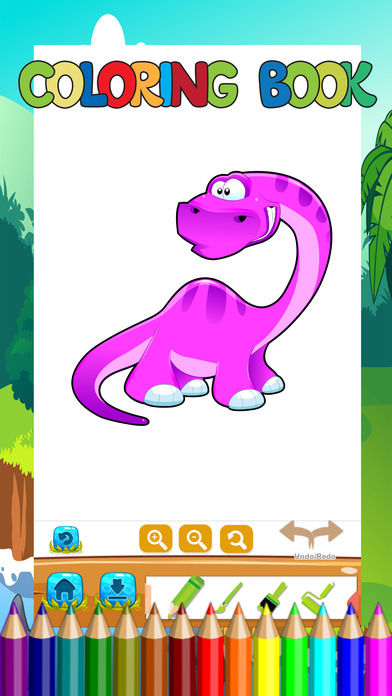 Dinosaur Coloring Book Kids Learn Drawing,Painting screenshot 2