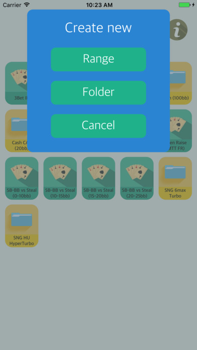 Screenshot 5 Texas Holdem Poker Range Helper LIGHT