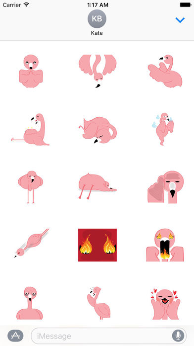 Pinky Flamingo Sticker screenshot 2
