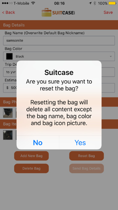 Traveler Suitcase Information Planner screenshot 4