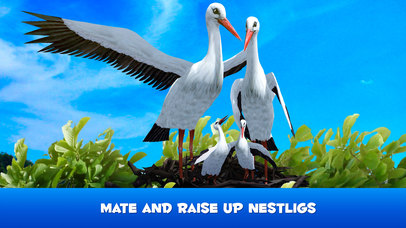 Flying Stork Simulator: Bird Life 3D screenshot 3