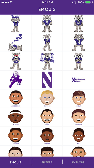 Northwestern Emojis & Filters screenshot 4