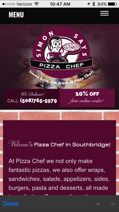 Pizza Chef Southbridge screenshot 4