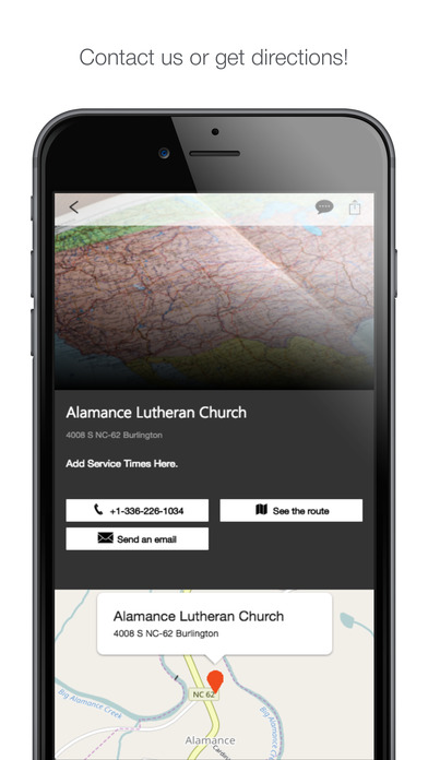 Alamance Lutheran Church screenshot 2