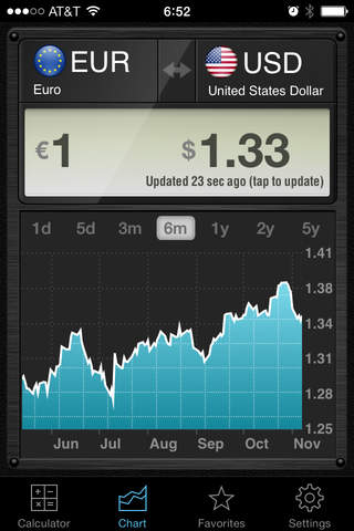 Скриншот из Currency Converter HD: Exchange Rate Calculator