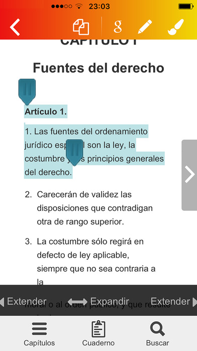 Código Civil de España - La ley screenshot 2