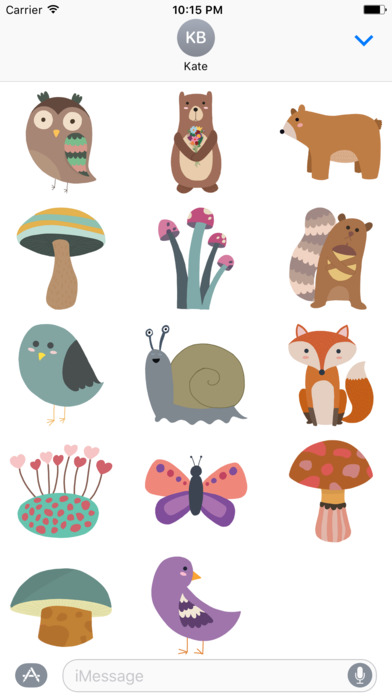 Woodland Animals - Cute Animal Stickers screenshot 3