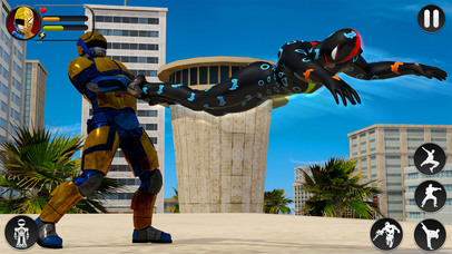Spider Transformer Flying Robot: City Fight - Pro screenshot 3