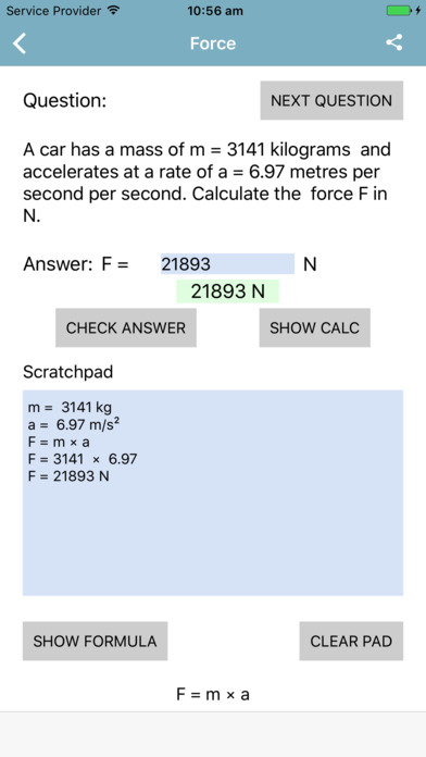 Force & Energy Questions screenshot 3
