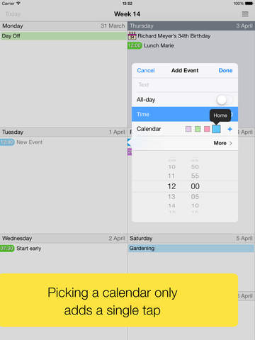 Easy Calendar for iPad screenshot 3