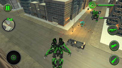 Flying Robot Car Transform War screenshot 2