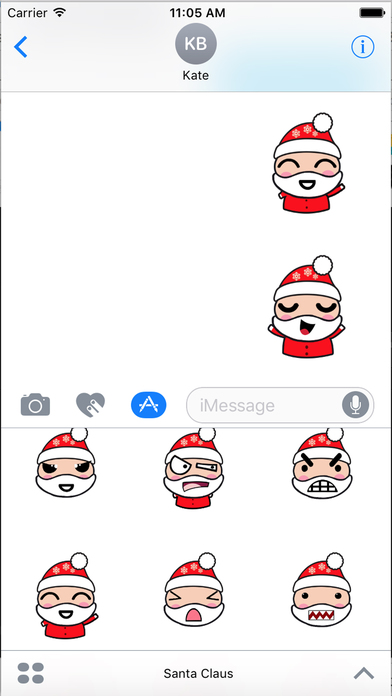 Santa Claus - Santa Emoji Pro Pack for iMessage screenshot 2