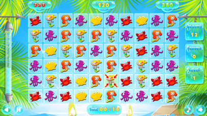 Puzzles Match 3 Mermaid and Sea Animals screenshot 3